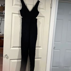 Black jumpsuit with cutouts, size s